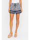 Women's Blue Shorts SS-FY9389-1-26SO-BLUE