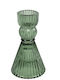 Atmosphera Kerzenhalter Glas in Grünem Farbe 6x10.5cm