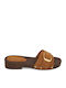Flat Mules In Brown Colour SI-3276-26ML-KAMEL