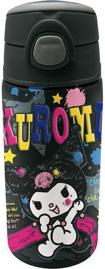 Graffiti Детска бутилка Kuromi Термос със Сламка Многоцветна 450ml