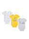 Amomi Set Baby-Strampler Weiß / Gelb