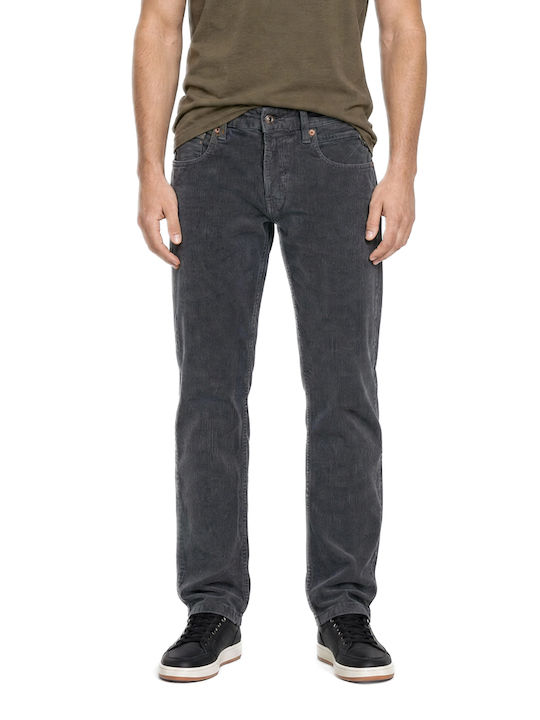 Replay Grover Men's Jeans Pants Elastic Straight Grey Replay Grover Men's Jeans Pants Elastic Straight Grey