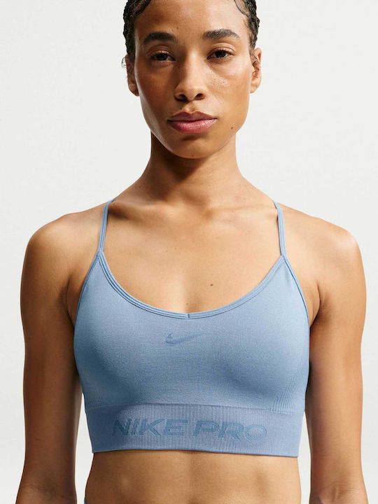 Nike Pro Γυναικείο Μπουστάκι Blue