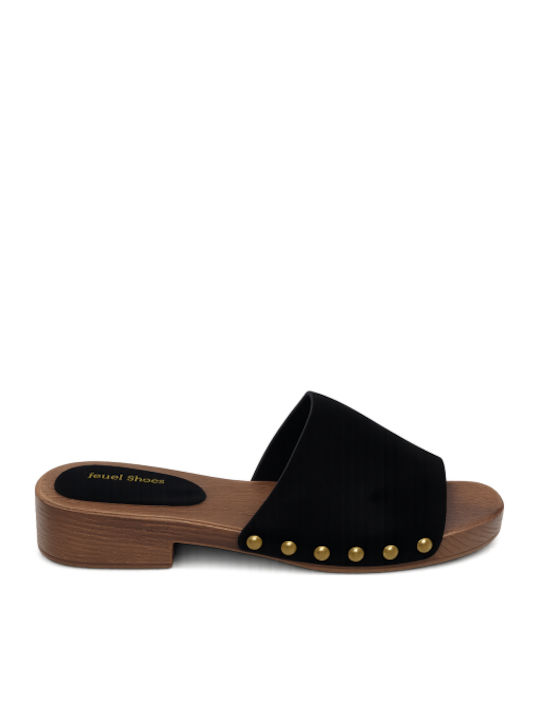 Flat Mules σε Μαύρο Χρώμα