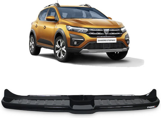 Glossy Black Rear Bumper Protective Cover Dacia Sandero From 2021