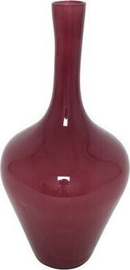 Atmosphera Dekorative Vase Flasche Glas Lila 22x45