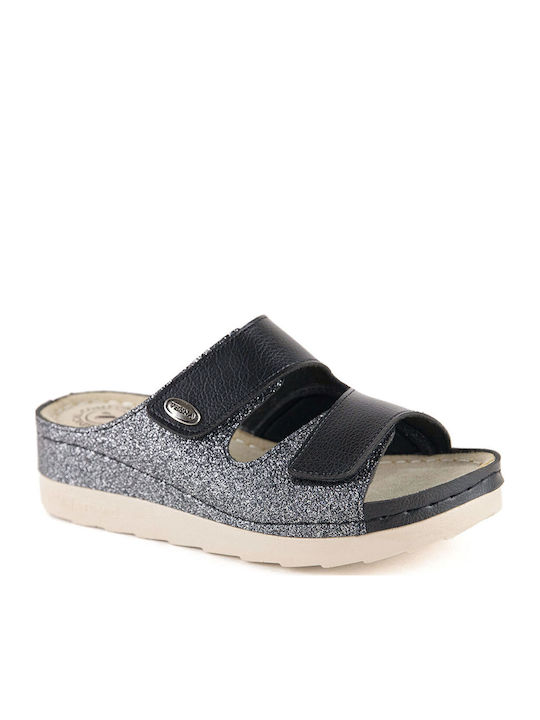 Anatomic Leather Women's Slippers Black