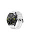 Premium-one Σιλικόνης Black Buckle Amazfit Bip 6 46mm White