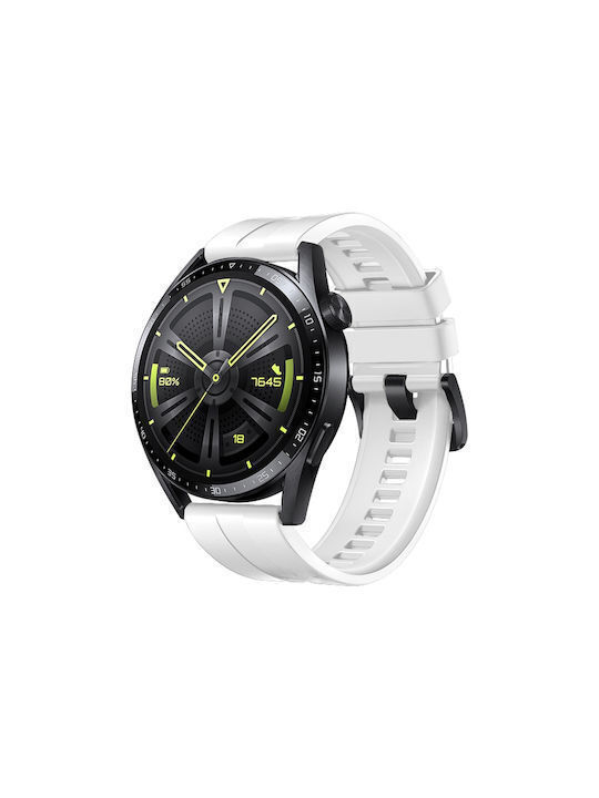 Premium-one Σιλικόνης Black Buckle Huawei Watch Gt 6 6 Pro White