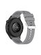 Λουράκι Silicone 22mm Two Side Stitching Amazfit Bip 6 46mm Grey