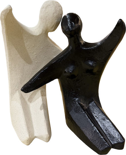 Set Dekorative Figuren aus Keramik Material 21,5x14x11cm 2Stücke
