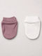 Set Kids Gloves Knitted Mittens for Newborn Purple 2 Pieces