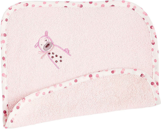 O Kosmos tou Morou Shoulder Burp Cloth Pink 30x30cm