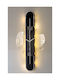 SteweHome Silent Wall Clock Digital Mirror Transparent 60x33cm