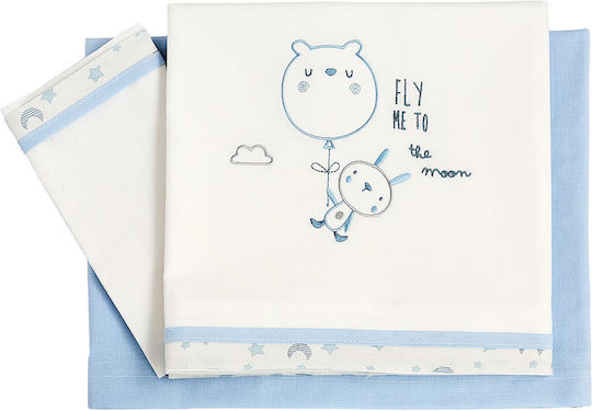 O Kosmos tou Morou Stück Fly Me Hellblau 120x180cm