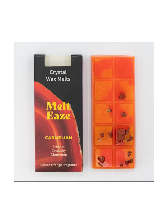 Spiced Orange Carnelian Crystal Wax Melts 50gr Ancient Wisdom