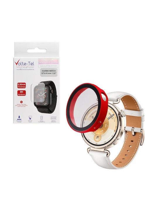 Volte-Tel Plastic Case in Red colour for Huawei Watch Gt 6