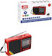 Joc H10BT Portable Battery Radio with USB Red