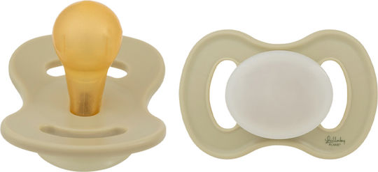 Lullaby Planet Pacifiers Rubber Night Green for 0-6 Months 2 Pieces