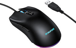 Borofone Wired Black Mouse