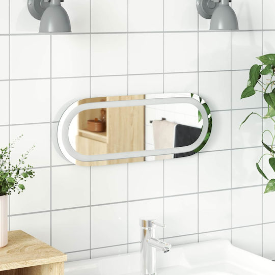 vidaXL Bathroom Mirror Led 40x15cm Transparent
