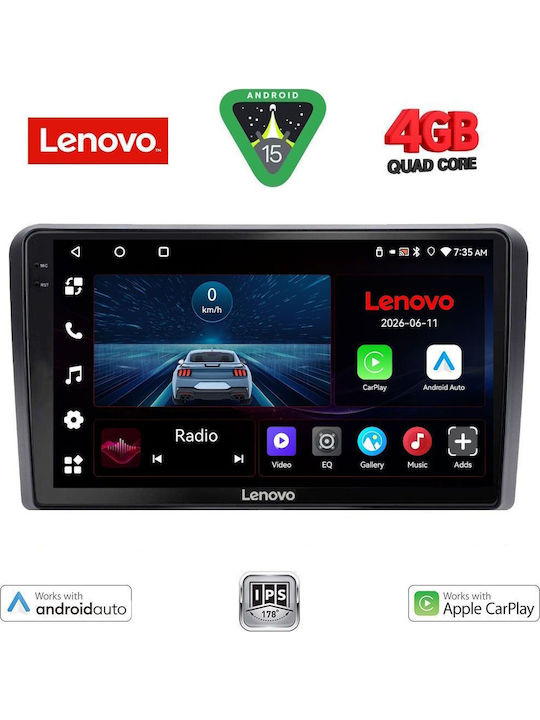 Lenovo Car Audio System for Fiat Panda 2003-2012 (Bluetooth/USB/WiFi/GPS/Apple CarPlay/Android Auto) with 9" Touch Screen