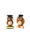 Hanging Owl Ceramic Christmas Tree Ornament 9cm (Miscellaneous Designs)