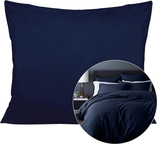Darymex Dekorativer Kissenbezug aus 100% Baumwolle Dunkelblau 40x60cm