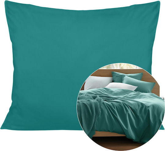 Darymex Dekorativer Kissenbezug aus 100% Baumwolle Türkis 40x60cm