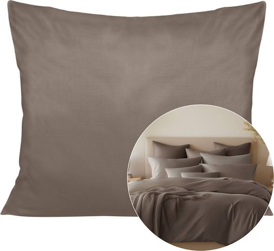 Darymex Față De Pernă Din 100% Bumbac Maro Sepia 40x60 Cm