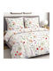 Darymex Darymex Bettbezüge Baumwolle 160x200cm Einzelbett mit Kissenbezug Bunte Frühlingsblumen