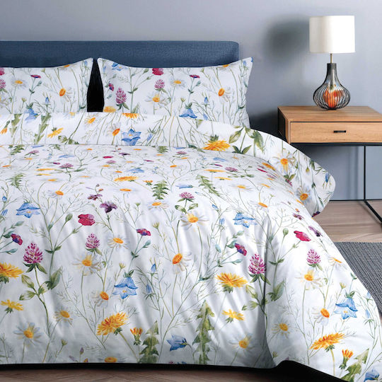 Darymex Cotton Duvet Cover Set 180x200cm Double With White Pillowcase