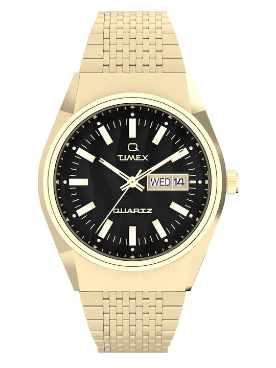 Timex Men's Watch 42mm Battery with Gold Metal Bracelet