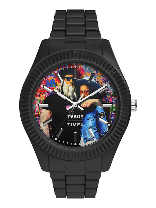 Timex Men's Watch 42mm Battery with Black Metal Bracelet
