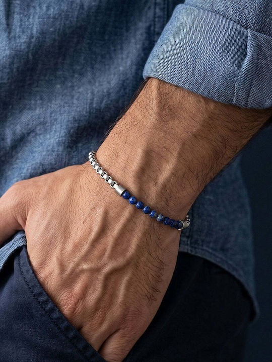 Steel & Barnett Herren Armband Kette aus Leder Steel & Barnett Herren Armband Kette aus Leder