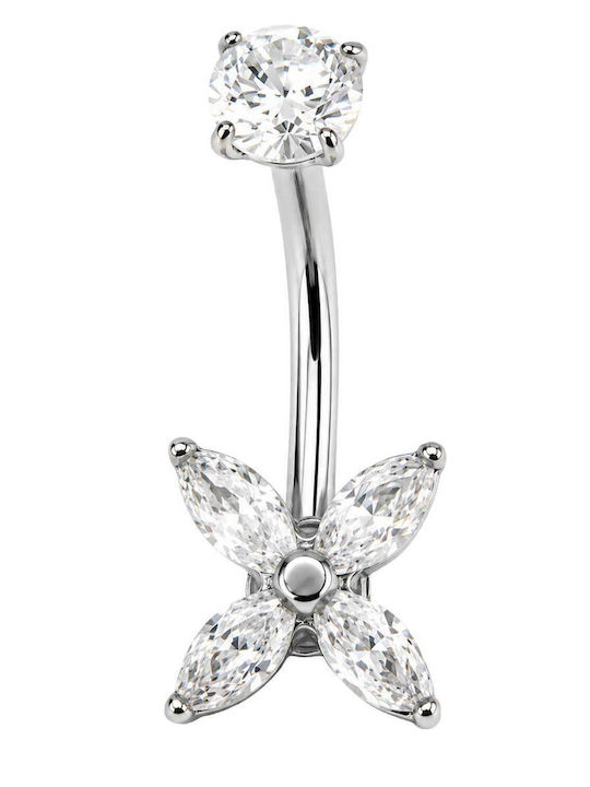Poco Loco Belly Button Piercing from Steel Silver