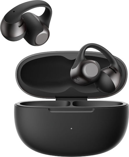 Shokz OpenDots 2 Open Ear Bluetooth Handsfree Headphones with Sweat Resistance and Charging Case Black