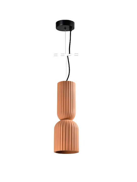 Inlight Hanging Light Red with E27 Socket 15x15x43.5cm