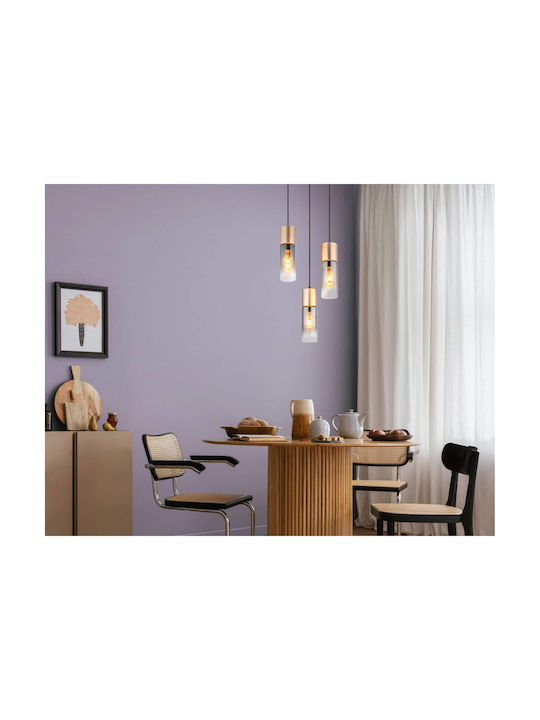 Globo Lighting Annika Κρεμαστό Φωτιστικό Καφέ