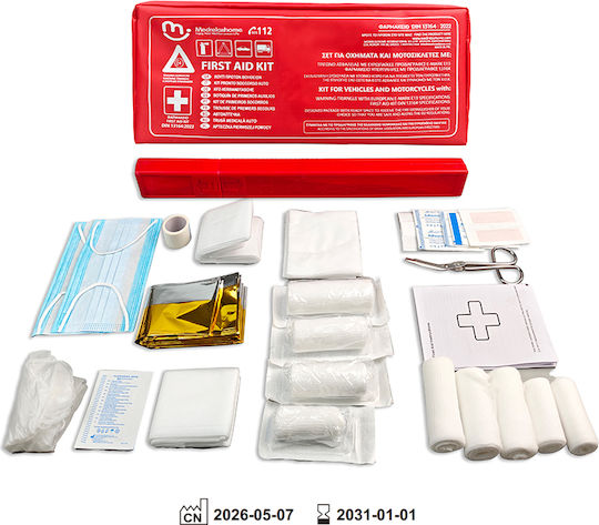Medrelaxhome Car Emergency Kit with Pharmacy & Gloves