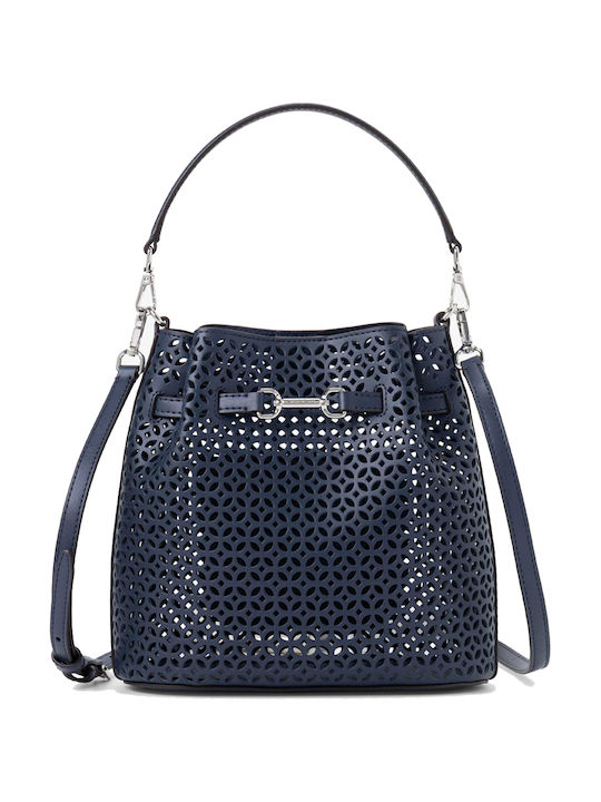 Stoffhandtasche für Damen zum Umhängen oder in der Hand Blau