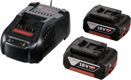 Bosch Set 2 Baterii de Unealtă 18V cu Capacitatea Bateriei 2Ah Gba