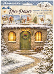 Set of 8 Decoupage Rice Papers Stamperia 10.5×1...