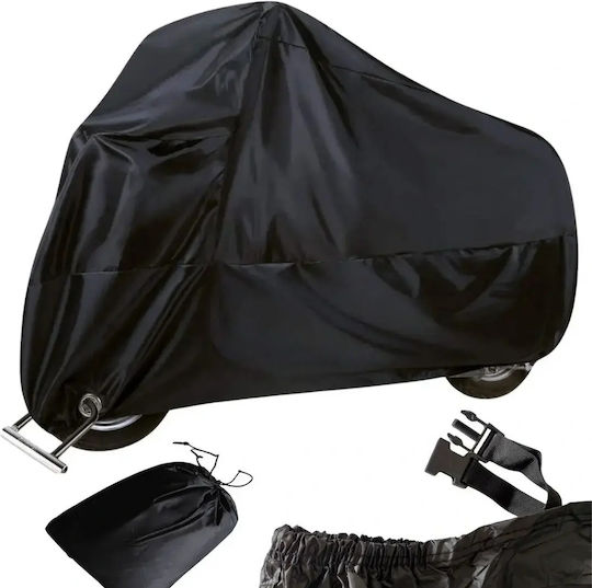 Waterproof Motorcycle Cover 230x130cm Uv Protection Size L Black Absolute Protection