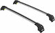 Turtle Air2 Silver Car Roof Bars Compatible with Skoda Enyaq Iv Closed Rails