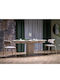 Houston 2173 Extendable Dining Table with Stone Surface Light Travertine 180x90x76cm