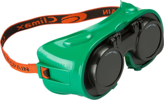 Climax 545-a Welding Glasses with Flip Front Green