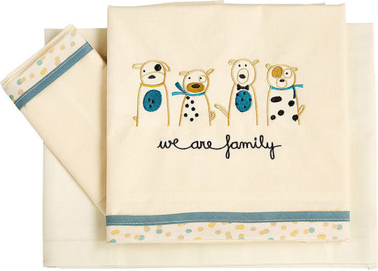 O Kosmos tou Morou Set Family Ecru 120x180cm