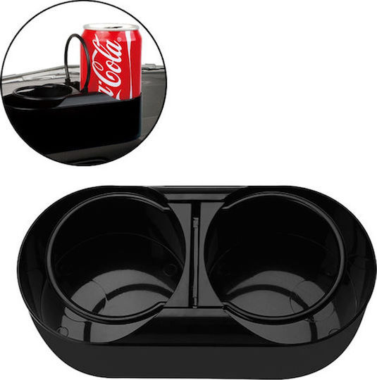 Car Cup Holder 2 Slots with Adhesive Tape Carsun La-306