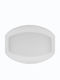 Ionia Cosmos Serving Platter Oval Porcelain White